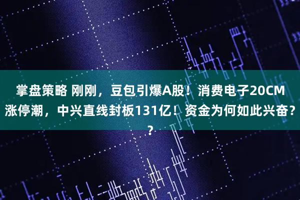 掌盘策略 刚刚，豆包引爆A股！消费电子20CM涨停潮，中兴直线封板131亿！资金为何如此兴奋？