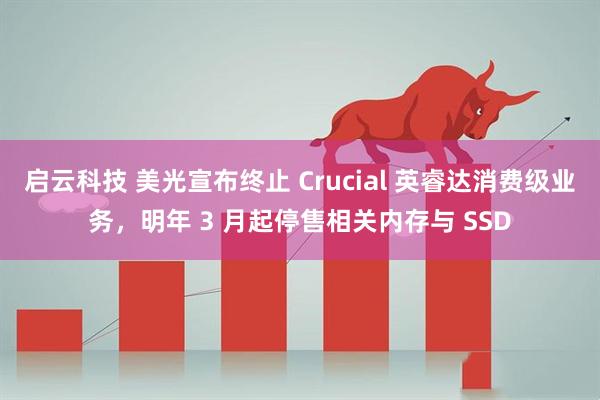 启云科技 美光宣布终止 Crucial 英睿达消费级业务，明年 3 月起停售相关内存与 SSD