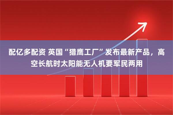 配亿多配资 英国“猎鹰工厂”发布最新产品，高空长航时太阳能无人机要军民两用